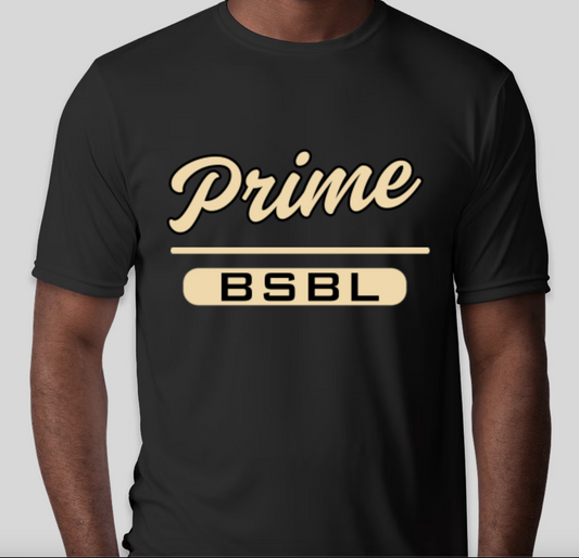 Script BSBL TEE Adult BLK/VG
